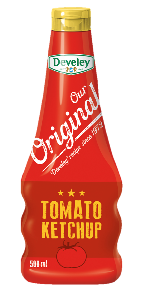 Tomaten Ketchup von Develey: Our Original Tomato Ketchup in der 500ml PET Flasche